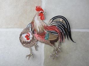 Parche Bordado Personalizado con Apliques de Pollo para Decoración de Ropa - Product Image 3