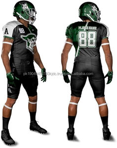 Uniforme de football drapeau américain patriotique pour jeunes adultes comprenant un maillot et un pantalon brodés, hauts maillot de football américain - Product Image 3