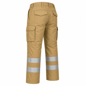 Custom High Visibility Reflective <b>Waterproof</b> Safety Mining Construction Cargo <b>Trousers</b> Solid Color Industrial Workwear Pants - Product Image 4