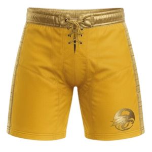 Ensemble short et maillot de hockey sur glace sublimé jaune or pour hommes, col en V, rayé, en polyester, tenue d'équipe athlétique, vêtements de sport d'entraînement - Product Image 4