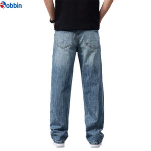 กางเกงยีนส์ทรงหลวมผู้ชายขายดี คุณภาพเยี่ยม สไตล์ฮิปฮอป สำหรับฤดูใบไม้ผลิ แต่งลายปัก เทคนิคการซักแบบวินเทจ สตรีทแวร์ - Product Image 2