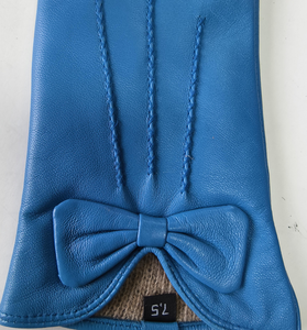 Vente flash - Gants d'hiver luxueux non doublés bleus à écran tactile, écologiques, chauds, longueur poignet, pour la vie quotidienne, pour femmes - Product Image 6