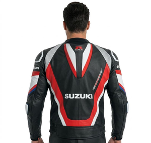 เสื้อแจ็คเก็ตหนังสำหรับขี่มอเตอร์ไซค์ Zuzuzki รุ่น Unisex ทนทานและสวมใส่สบาย ตัดเย็บตามสั่ง มาตรฐาน CE - Product Image 2