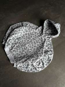 Sudadera con Capucha Personalizada de Alta Calidad, 100% Algodón, 400 g/m², Estampado Gráfico de Leopardo/Guepardo, con Cierre, para Hombre - Product Image 5