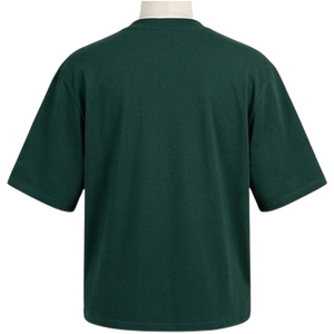 Camiseta Lisa para Hombre al por Mayor, Camiseta Oversize de Moda con Estampado Personalizado, Camiseta Azul Marino para Hombre de Algodón Pesado, Estilo Urbano Casual - Product Image 3