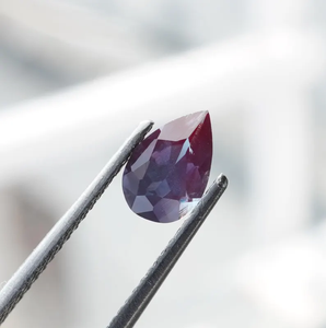 พลอยอเล็กซานไดรต์ธรรมชาติทรงลูกแพร์เจียระไน 0.60 กะรัต HAYAAT GEMS สำหรับทำเครื่องประดับ ราชสถาน - Product Image 3