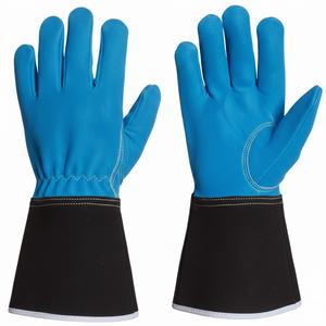 Guantes de Cuero Negros Resistentes al Calor Extremo (932°F) de 16 Pulgadas para Barbacoa, Chimenea, Camping y Exteriores - Product Image 4