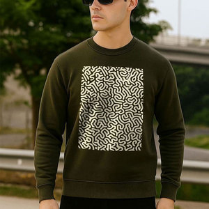 Sweat-shirts en molleton 100% coton pour homme, coupe ample, hiver - Haute qualité, respirant, séchage rapide, streetwear écologique - Product Image 1