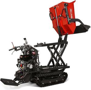 Quality New 1100Lbs Capacity Wheel Barrow 302cc 10HP E-Start Gas Engine <b>Tracked</b> <b>Dumper</b>,with Front Shovel - Product Image 1