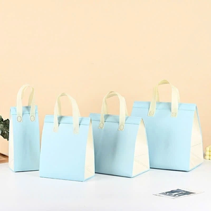 <b>Custom</b> Logo Non Woven Large Capacity <b>Insulated</b> Cooler Bags Colours <b>Insulated</b> Lunch Food <b>Box</b> for Picnic Milk Tea & Food Take Away - Product Image 6