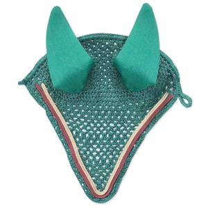 Voile anti-mouches pour cheval personnalisé, bonnet silencieux en crochet avec protections d'oreilles en néoprène, taille unique, filets d'oreilles pour cheval, couleur personnalisable - Product Image 4