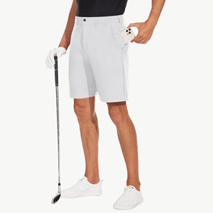 Shorts de golf personnalisés avec logo, séchage rapide, évacuation de l'humidité, décontractés d'été, taille mi-haute élastique, extensibles, avec poches - Product Image 4
