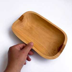 ชามไม้ทำมือแบบพรีเมียม เป็นมิตรกับสิ่งแวดล้อม สำหรับวางบนเคาน์เตอร์ครัว ตกแต่งโต๊ะอาหารสุดหรู - Product Image 4