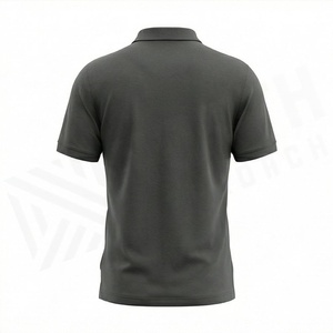 Chemise pour homme en nylon 100% respirant, couleur unie, tricotée, manches courtes, style décontracté, coupe classique, boutons, personnalisable - Product Image 2
