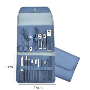 Best Selling 2024 Professional Stainless Steel <b>Nail</b> Clipper Travel Grooming <b>Kit</b> 18 Pieces Manicure & Pedicure Set - Product Image 2