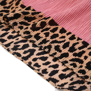 Nouveau Foulard Plissé Imprimé Léopard Hijab Islamique Uni Crêpé Foulard Femme Musulmane Bandana - Product Image 4