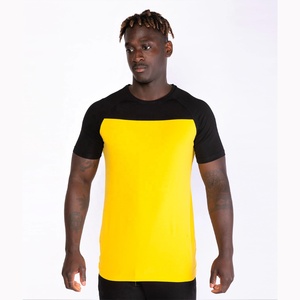 Camiseta de gimnasio para hombre con logotipo estampado personalizado, 95% algodón liso, 5% Spandex, camisetas ajustadas para gimnasio, camiseta ajustada Unisex para hombre - Product Image 1