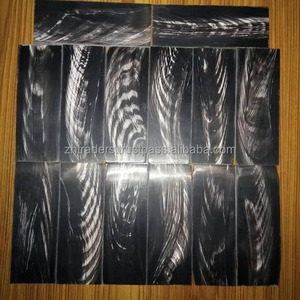 Escamas de cuerno de estilo animal pulido hechas a mano en cuerno de vaca natural para empuñaduras de cuchillos y diseño de marco de gafas - Product Image 4