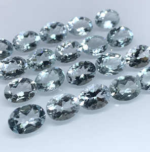 Aguamarina natural de corte ovalado, piedra preciosa azul facetada para joyería, certificada, 6x4mm 5x7mm 6x8mm - Product Image 4
