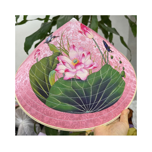 Vietnam Traditional Handmade Palm <b>Leaf</b> Conical Hat Bamboo Woven Sun Shade Hat For Beach Festival Travel And Souvenir - Product Image 1
