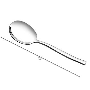 Luxury Stainless Steel Soup Spoons Set of 6 – Mirror Polish Dinner Spoons, Heavy Duty Silverware for Dining, Kitchen, Restaurant - Product Image 2