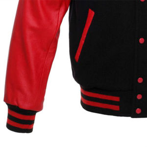 Veste universitaire classique en laine et vinyle, confortable, tissu de haute qualité, col à capuche, broderie, 4XL, vêtement décontracté pour tous les jours - Product Image 6