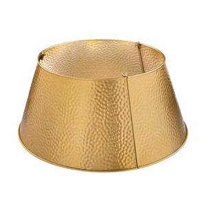 Falda para árbol de Navidad con diseño de flor audaz en forma de hierro, elegante y atractiva, con acabado negro, diseño perforado, ecológica - Product Image 3