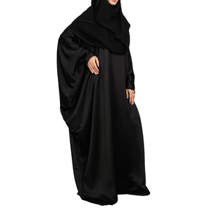 Abaya islámica para mujer, vestido musulmán modesto de longitud completa, manga larga, corte holgado, ropa cómoda y ligera para uso diario. - Product Image 3