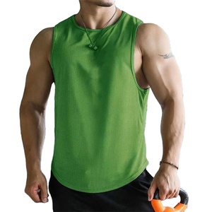 เสื้อกล้ามผู้ชายใหม่ล่าสุดวัสดุตาข่ายโพลีเอสเตอร์แห้งเร็วระบายอากาศได้ดีเสื้อบาสเก็ตบอลออกกำลังกายฟิตเนส - Product Image 4