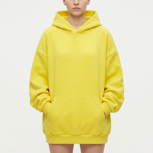 Sudadera con Capucha Personalizada de Mezcla de Algodón 300 GSM, Sudadera Holgada para Mujer, Marcas de Moda Urbana, Minoristas de Boutiques - Product Image 4