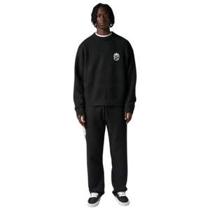 Pull en maille noir à col rond avec bordure contrastée, doux, confortable, ajusté, léger, pour un usage décontracté - Product Image 6