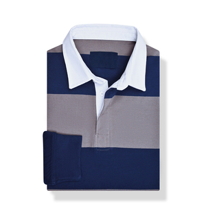 Camiseta de Rugby Clásica Unisex de Algodón Tejido, Manga Larga, Diseño Sólido, Ropa de Equipo, Cómoda, Transpirable, Antipilling, Personalizable - Product Image 3
