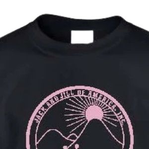 เสื้อยืดแฟชั่นลำลองสำหรับวัยรุ่นสีดำ แขนสั้น พิมพ์ลายขอบสีชมพู คอกลม น้ำหนักเบา เหมาะสำหรับฤดูร้อน ใส่ได้ทุกวัน ยูนิเซ็กซ์ ผ้าฝ้าย 100% - Product Image 4
