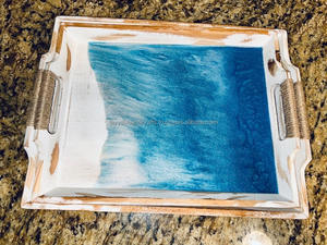 Plateau de service en bois le plus récent avec surface facile à nettoyer, taille personnalisée pour les cuisiniers occupés, service de nourriture - Product Image 4