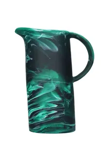 Modern Resin Mug Eco-Friendly Dishwasher Safe Orange Green Handle Durable Party Wine <b>Beer</b> 6L+ Capacity - Product Image 5