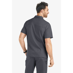 Men Solid Color Plus Size <b>Scrub</b> <b>Sets</b> Polyester Spandex Fabric Hospital Doctor Lab ICU Surgical Nurse Uniform <b>Scrub</b> <b>Sets</b> - Product Image 3