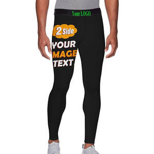 Pantalones de Compresión Personalizados para Hombre, Agrega Tu Logotipo o Texto, Leggings Deportivos - Product Image 1