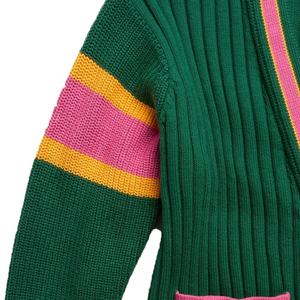 Wholesaler Add Custom Logos On Unisex Acrylic Cardigans Sweaters Embroidery Letters Knit Sorority Fraternity - Product Image 4