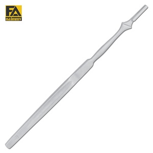Manche de scalpel chirurgical manuel en acier inoxydable, certifié CE Classe I, instrument très prisé pour les interventions chirurgicales - Product Image 1