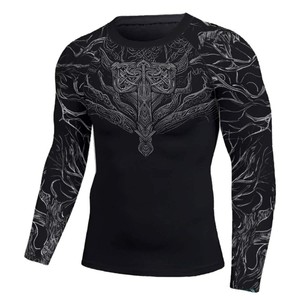 Camiseta Deportiva de Compresión Profesional para Entrenamiento, Gimnasio, Fitness y Artes Marciales - Product Image 1