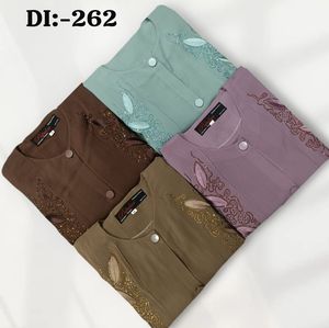 ชุดอาบายะห์ปักเพชรหนักสไตล์ใหม่สวยงาม พร้อมผ้าคลุมศีรษะสีดำแบบเปิดด้านหน้า เหมาะสำหรับงานแต่งงาน ป้องกันรอยยับ ระบายอากาศได้ดี - Product Image 2