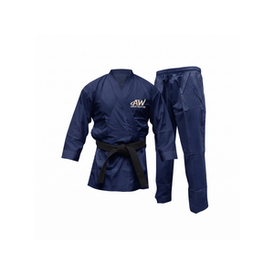 Tenue de karaté Askar Wear Ind, bleu marine, coton, unisexe, durable, vêtements d'arts martiaux - Product Image 1