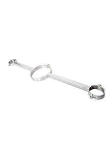Stainless Steel Mirror-Polished Skin-Safe Custom-Design <b>Bondage</b> Pillory Handcuffs and Neck Lock for BDSM Play Restraints - Product Image 3