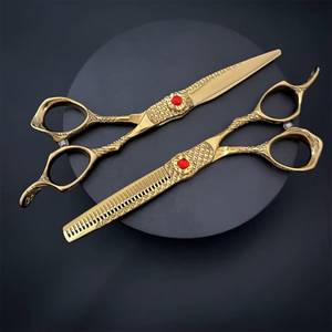 Ciseaux de coiffure professionnels en acier inoxydable 440C, lame tranchante, manche long, pour droitiers, ciseaux de coupe de cheveux - Product Image 3