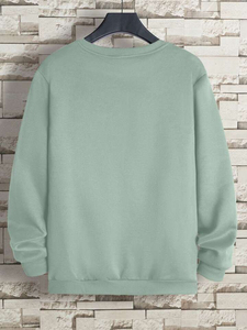 2026 Men's Plus Size 100% Cotton <b>Fleece</b> Oversized Sweatshirts with Anti-Shrink Feature for <b>Running</b> Oversized Sweatshirt - Product Image 2