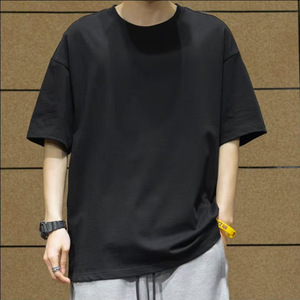 Camiseta Personalizada de Moda, 100% Algodón, Corte Holgado, Color Sólido, Diseño Gráfico, Suave y Cómoda, para Hombre, 2026 - Product Image 2