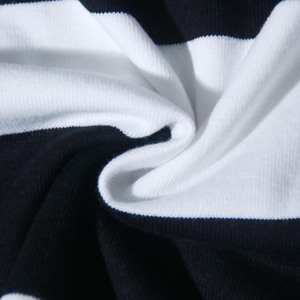 Camiseta de Rugby de Manga Larga para Hombre con Logotipo Personalizado al por Mayor, 100% Algodón con Rayas, Fabricación OEM, Gramaje Pesado - Product Image 5