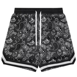 Novedad 2024, Pantalones Cortos Deportivos Sublimados para Hombre, Transpirables, 100% Algodón, Cintura Elástica, Secado Rápido, Precio Bajo - Product Image 5