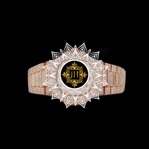 Reloj de Hombre de Alta Calidad con Movimiento Premium, Diamante Moissanite, Correa de Acero Inoxidable, Resistente al Agua, Disponible para la Venta - Product Image 3