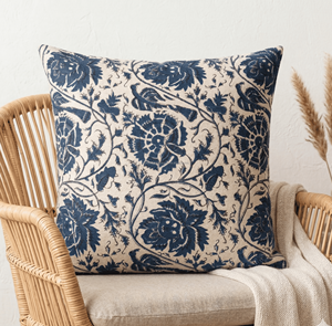 Housse de coussin carrée décorative en coton Paisley 20x20, imprimée à la main, avec fermeture éclair, pliable, impression personnalisée - Product Image 2